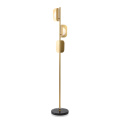 Modern luxury minimalist golden metal corner floor lamp